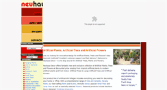 Desktop Screenshot of neuhaus-artificial-plants.com